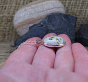 Light Iona Marble Sterling Silver Pendant
