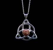 Lewisian Triquetra Sterling Silver Pendant