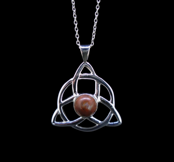 Lewisian Triquetra Sterling Silver Pendant