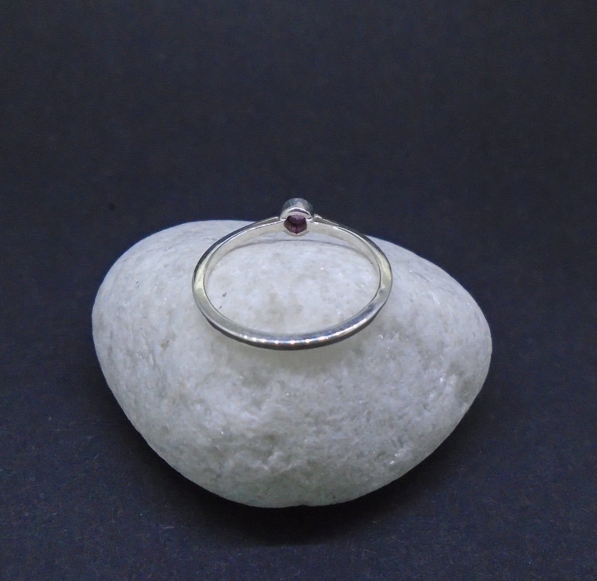 Pink Sapphire Sterling Silver Ring