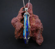 Aura Kyanite Sterling Silver Pendant