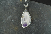 Blue John Sterling Silver Pendant