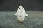 Scottish Ardownie Agate Sterling Silver Ring