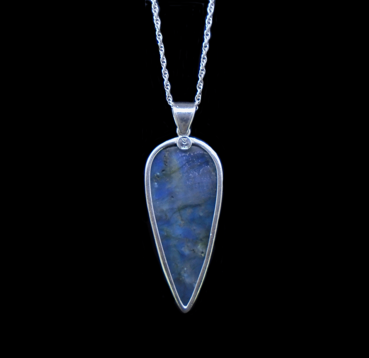 Labradorite Sterling Silver Pendant