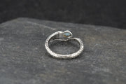 Larimar Sterling Silver Serpent Ring
