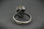 Trilobite Hammered Sterling Silver Adjustable Ring
