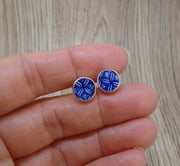 Old Willow 'Diamond' Sterling Silver Stud Earrings (8mm)
