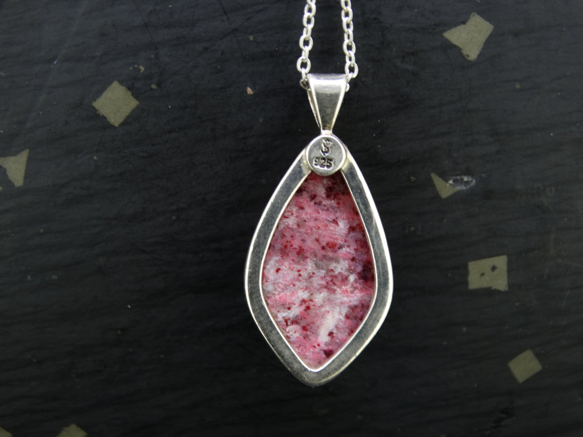 Pink Thulite Sterling Silver Pendant