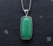 Jelly Chrysoprase Sterling Silver Pendant