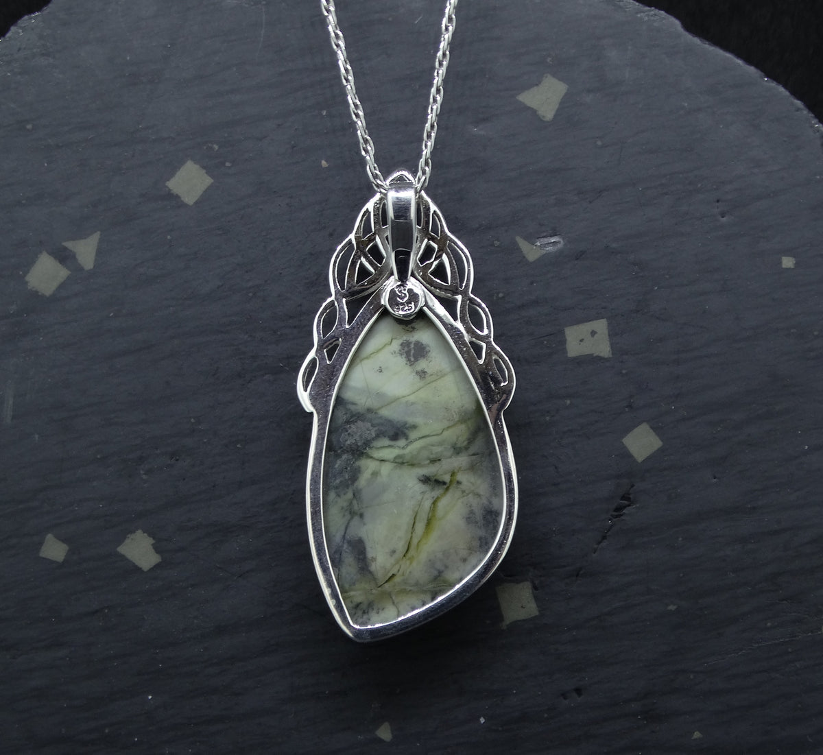 Skye Marble Celtic Waterfall Sterling Silver Pendant