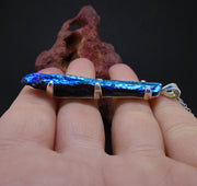 Aura Kyanite Sterling Silver Pendant