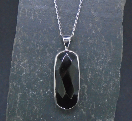 Whitby Jet Sterling Silver Pendant