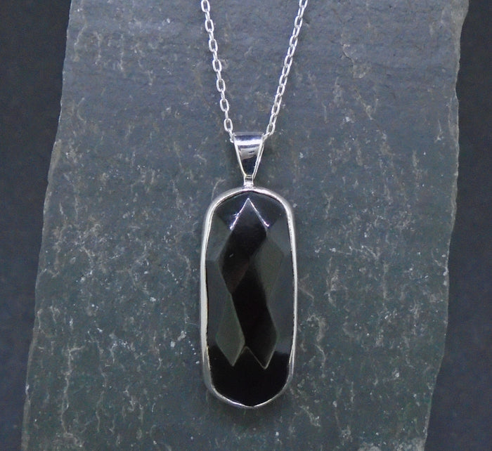 Whitby Jet Sterling Silver Pendant