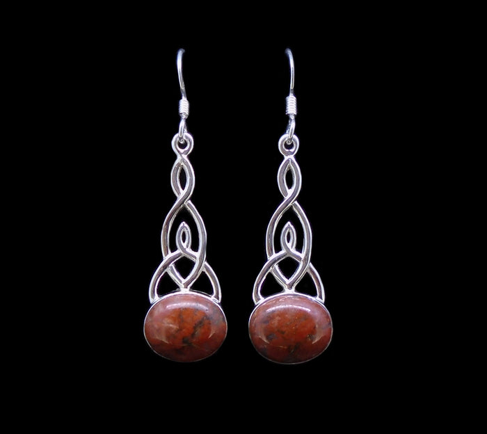 Lewisian Celtic Knot Sterling Silver Earrings