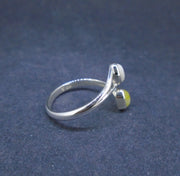 Iona & Scottish Highland Marble Sterling Silver Adjustable Ring
