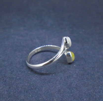 Iona & Scottish Highland Marble Sterling Silver Adjustable Ring