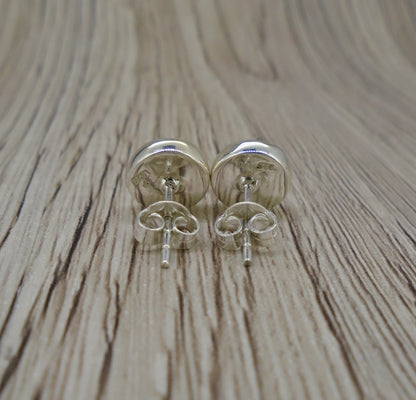 Old Willow 'Diamond' Sterling Silver Stud Earrings (8mm)