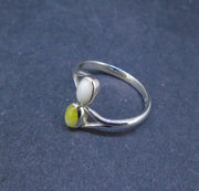 Iona & Scottish Highland Marble Sterling Silver Adjustable Ring