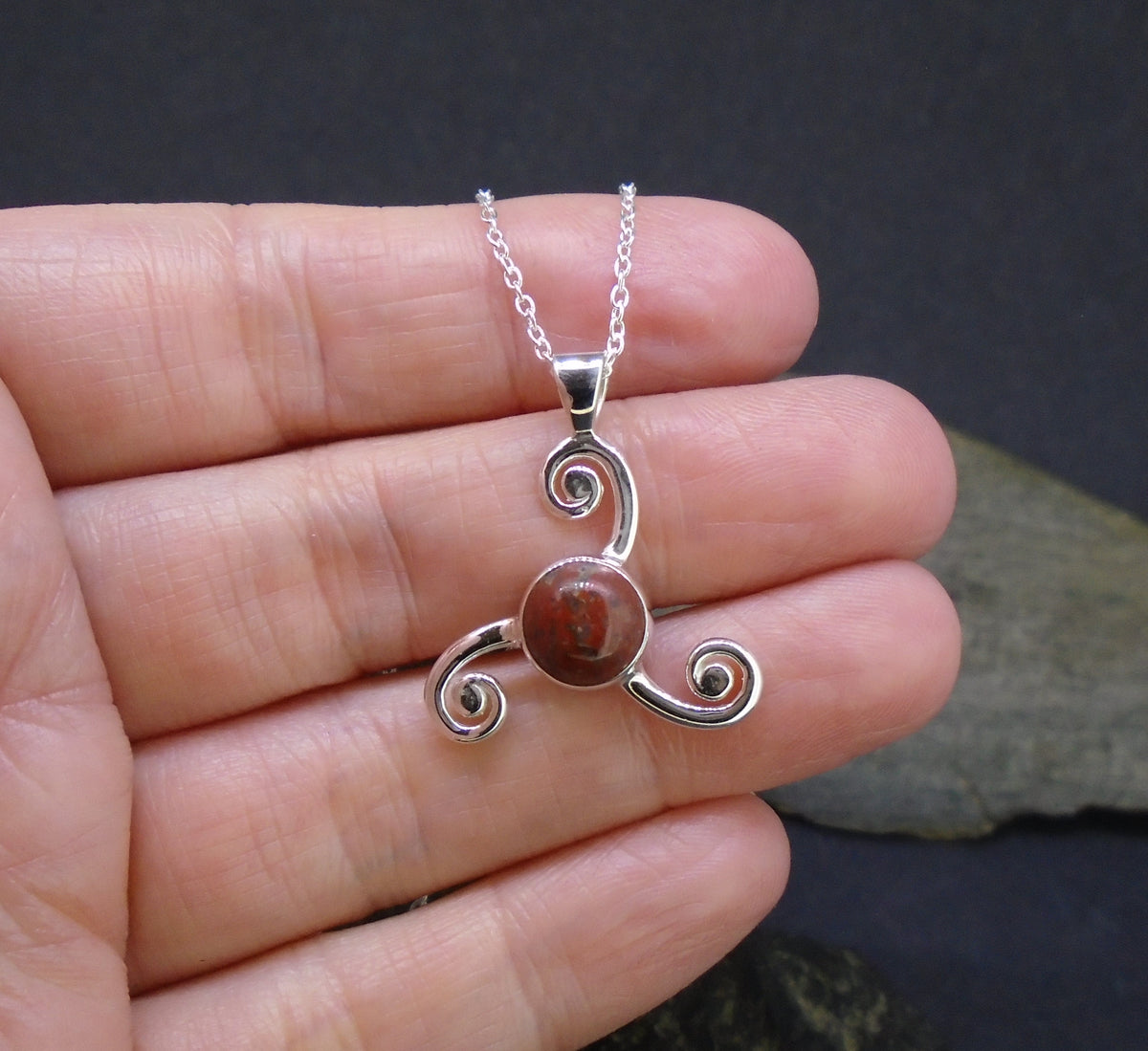 Lewisian Pictish Wheel Sterling Silver Pendant