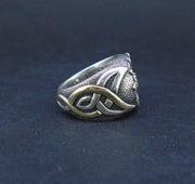 'Flùr na Beinne' Scottish Smoky Quartz Scottish Gold & Silver Ring