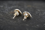 Edinburgh Castle Rock Sterling Silver Stud Earrings