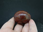 Scottish Red Jasper Ornamental Egg with Hematite