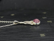 Pink Star Ruby Sterling Silver Petite Pendant