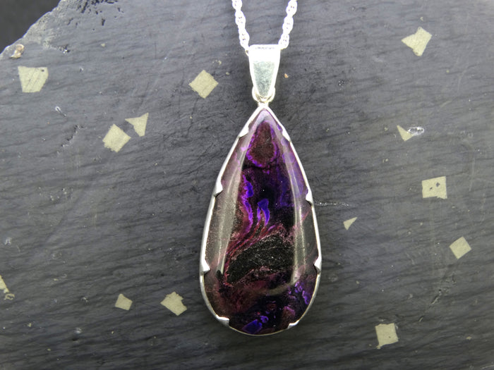 Sugilite Sterling Silver Pendant