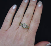 'Aingil' Scottish Chalcedony Scottish Gold & Sterling Silver Ring