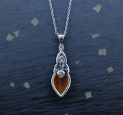 Carnelian Sterling Silver Pendant