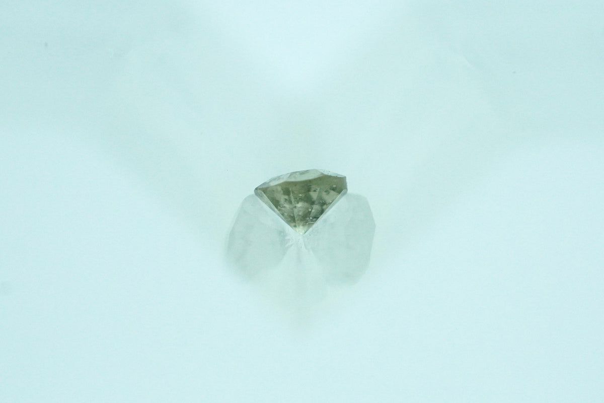 Round Yellow/Light Green Rare Scottish Sapphire Gemstone
