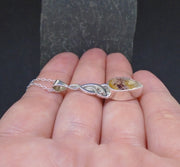 Lemon Citrine Sterling Silver Celtic Pendant