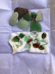 Edinburgh Sea Glass Sterling Silver Wrap Ring