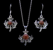 Lewisian Sterling Silver Thistle Set