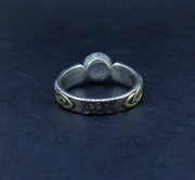 'Aingil' Scottish Chalcedony Scottish Gold & Sterling Silver Ring