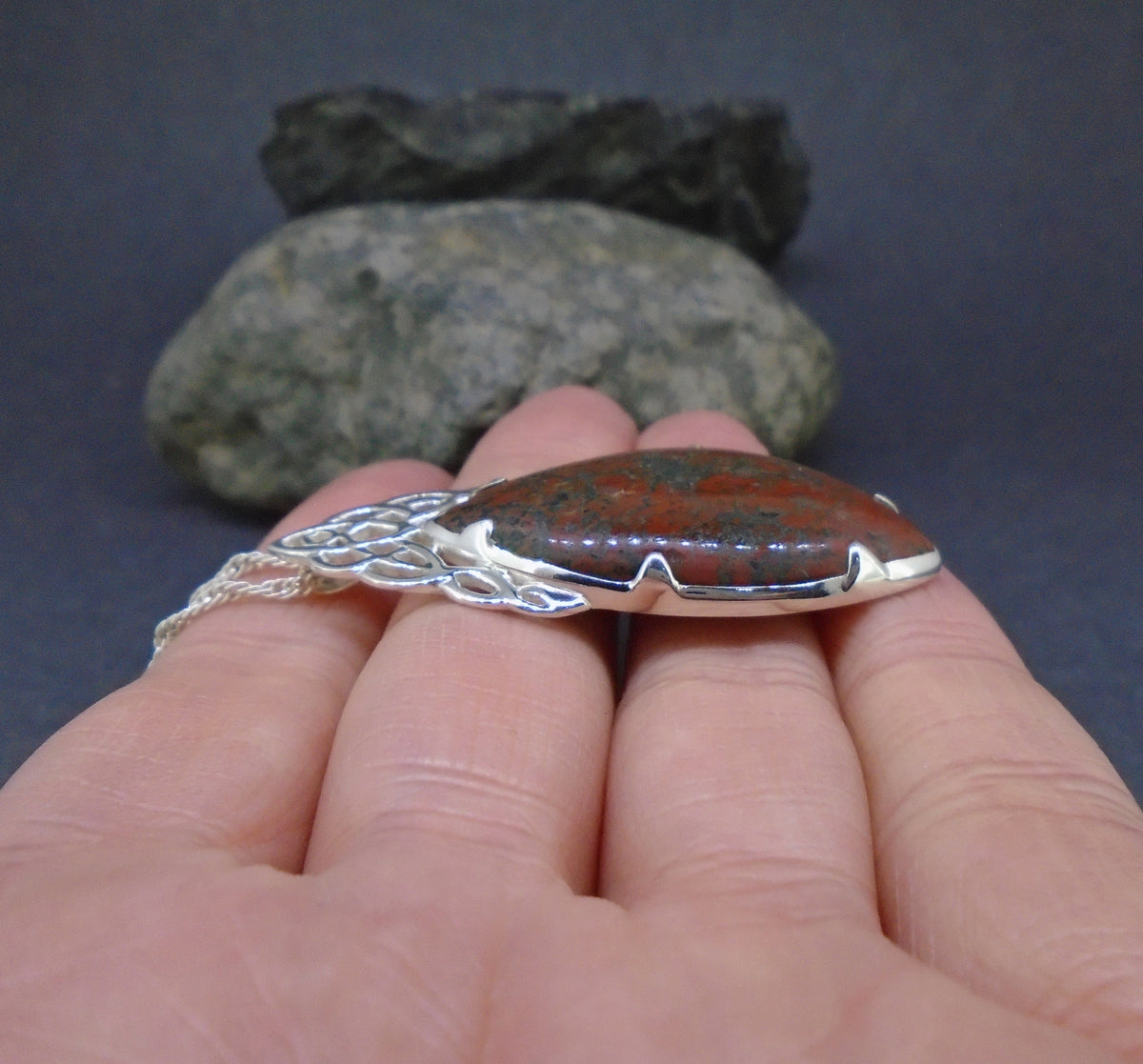 Lewisian Celtic Waterfall Sterling Silver Pendant