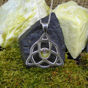 Highland Marble Triquetra Sterling Silver Pendant