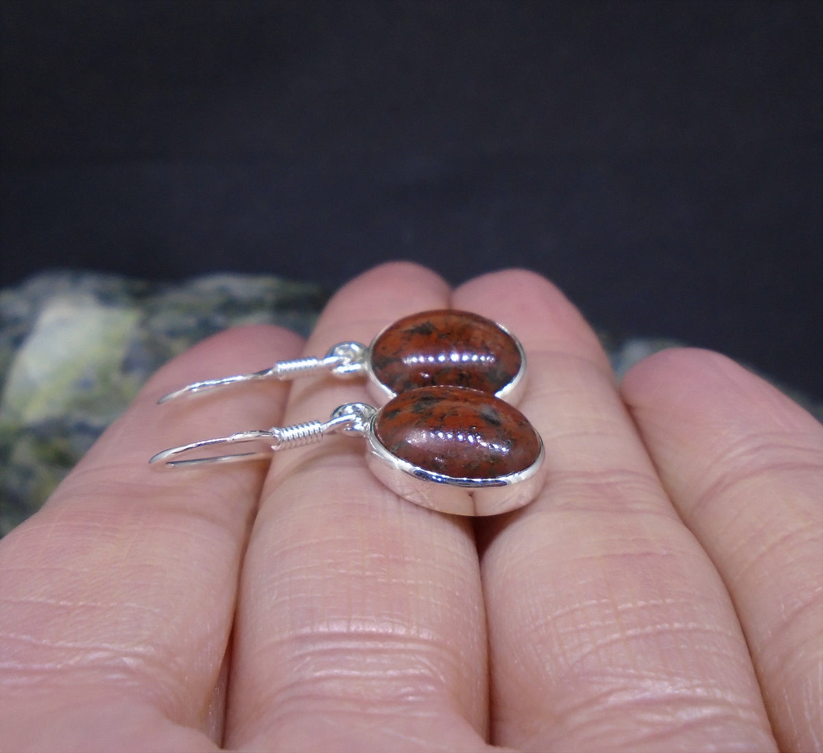 Lewisian Sterling Silver Drop Earrings