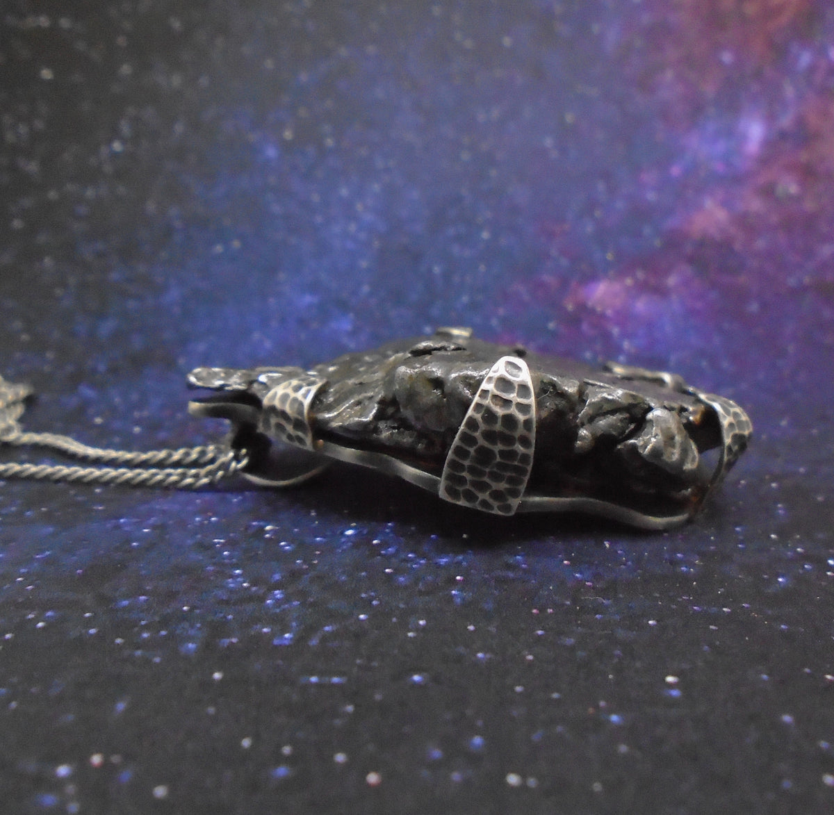 'Star-sung' Colossal Meteorite Sterling Silver Pendant