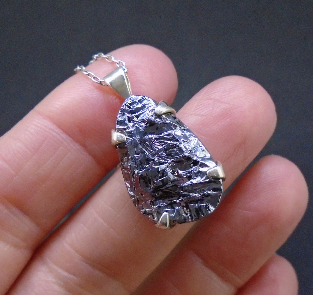 Silicon Sterling Silver Pendant