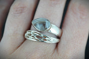 Scottish Ardownie Agate Sterling Silver Tail Ring