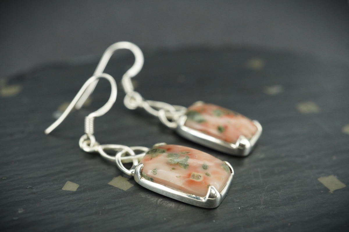 Scottish Isla Rose Oval Drop Cut Earrings