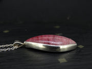 Thulite Sterling Silver Pendant