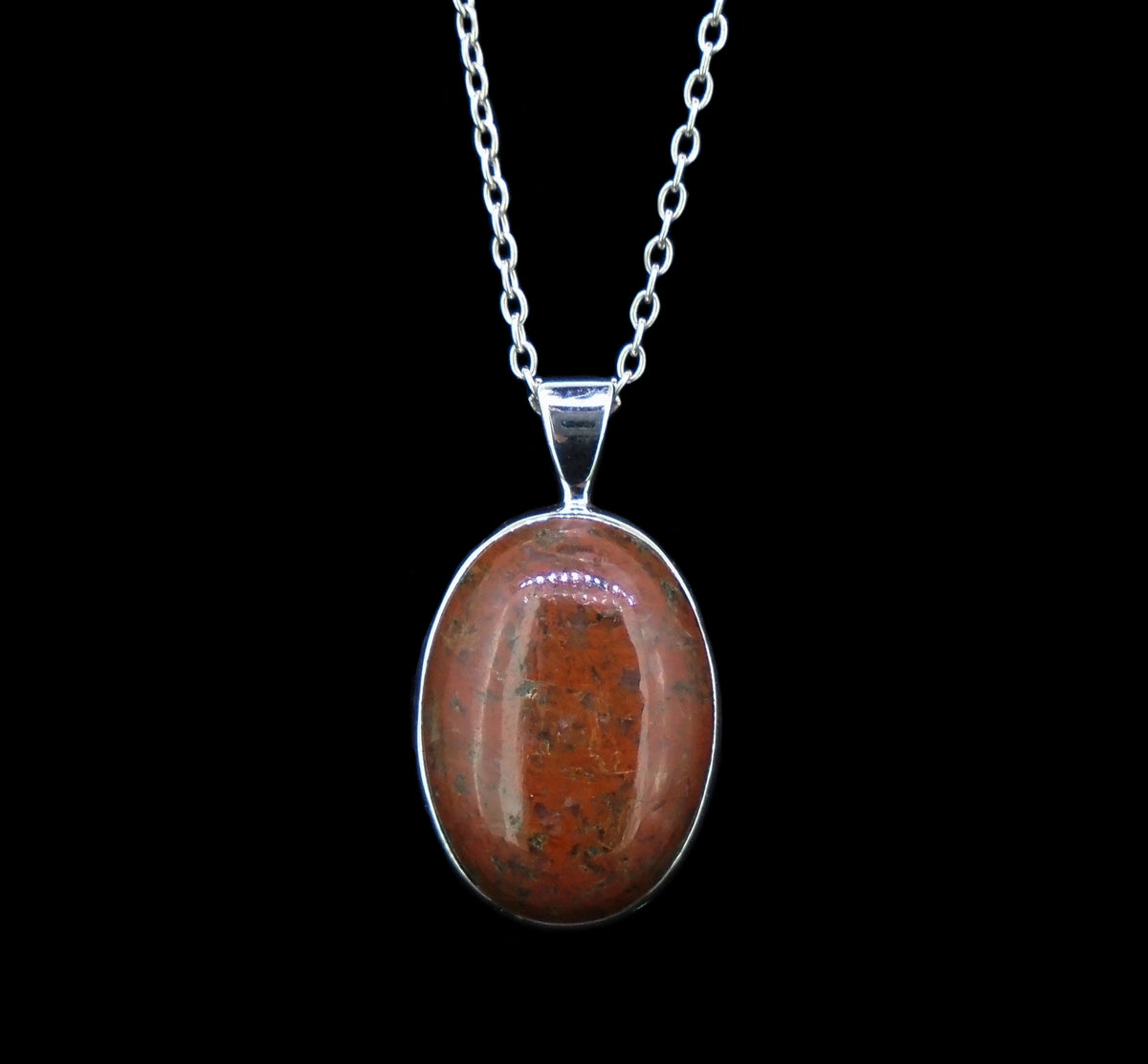 Medium Lewisian Sterling Silver Oval Pendant