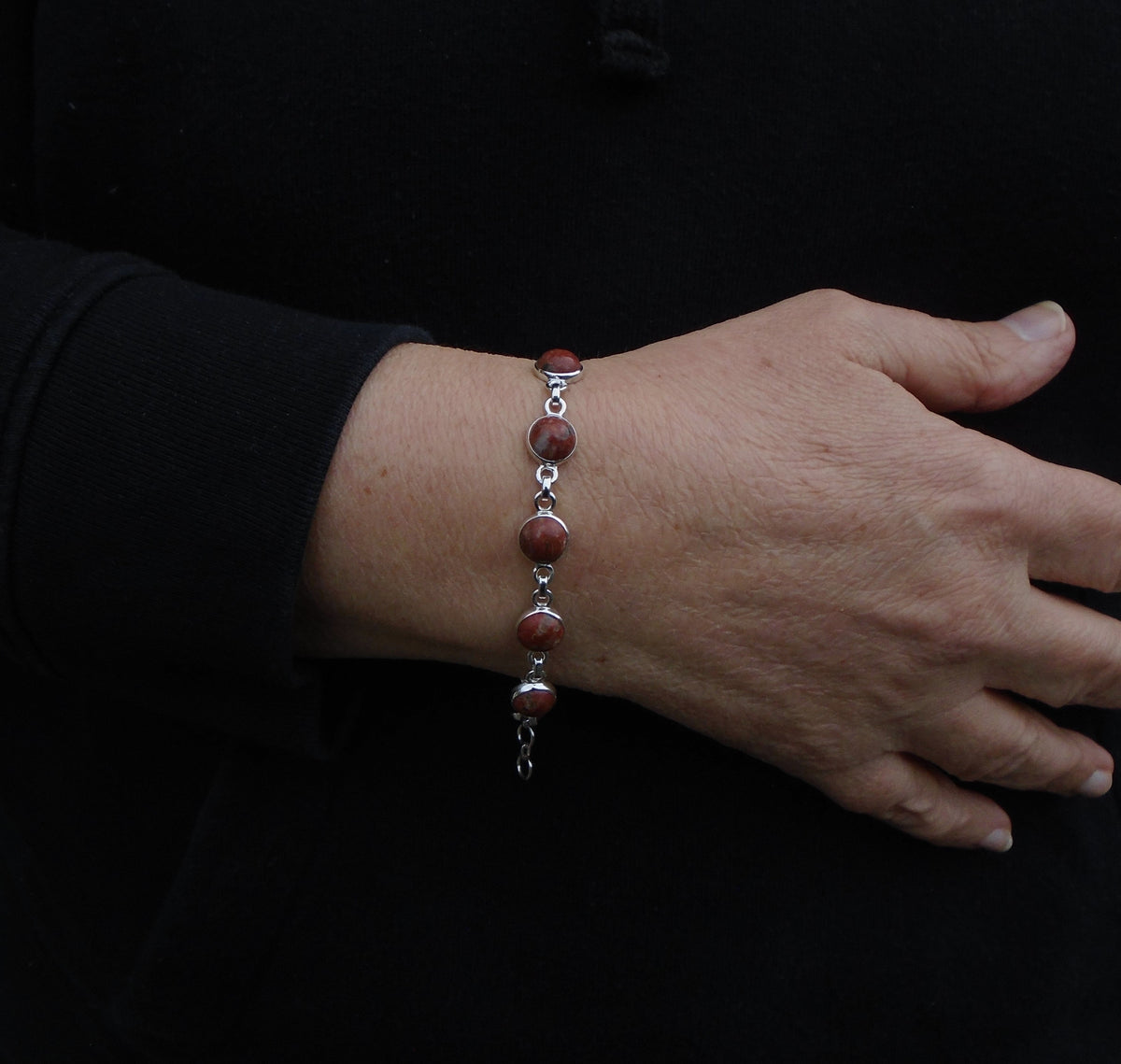 Scottish Lewisian Sterling Silver Adjustable Bracelet