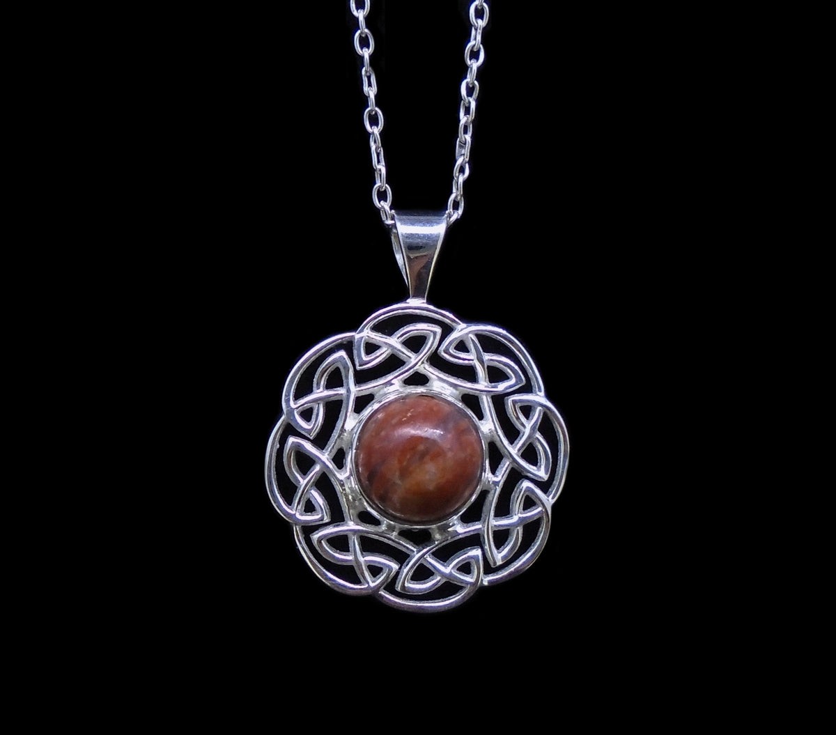 Lewisian Celtic Sun Sterling Silver Pendant