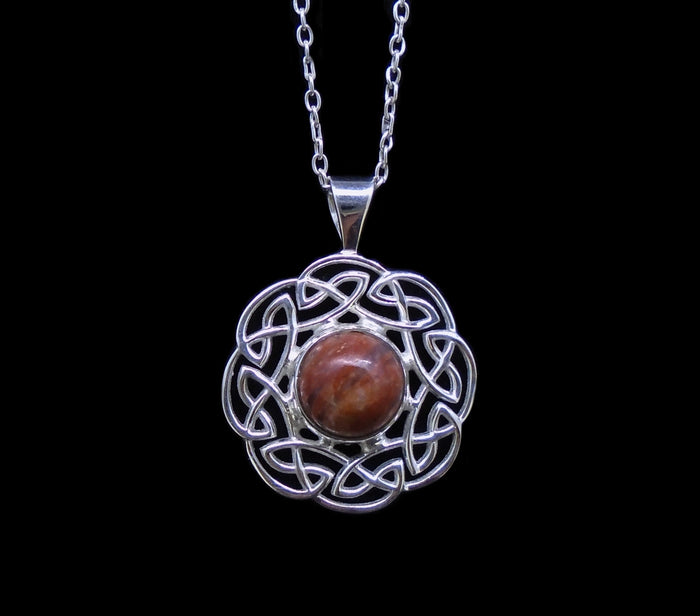 Lewisian Celtic Sun Sterling Silver Pendant