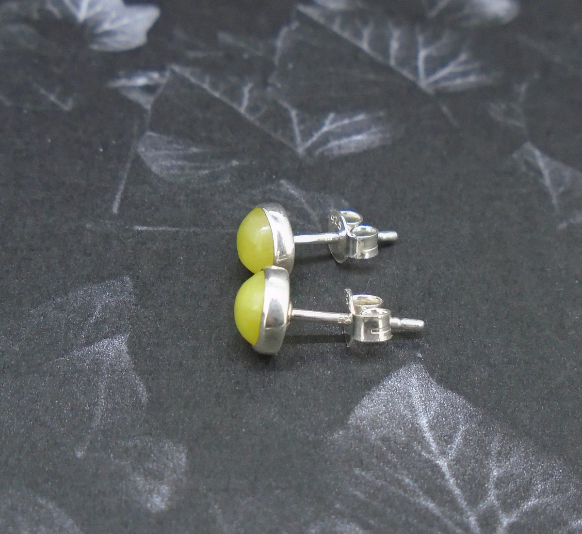 Highland Marble Sterling Silver Stud Earrings (6mm)