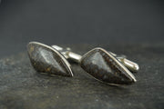 Dinosaur Bone Sterling Silver Cufflinks
