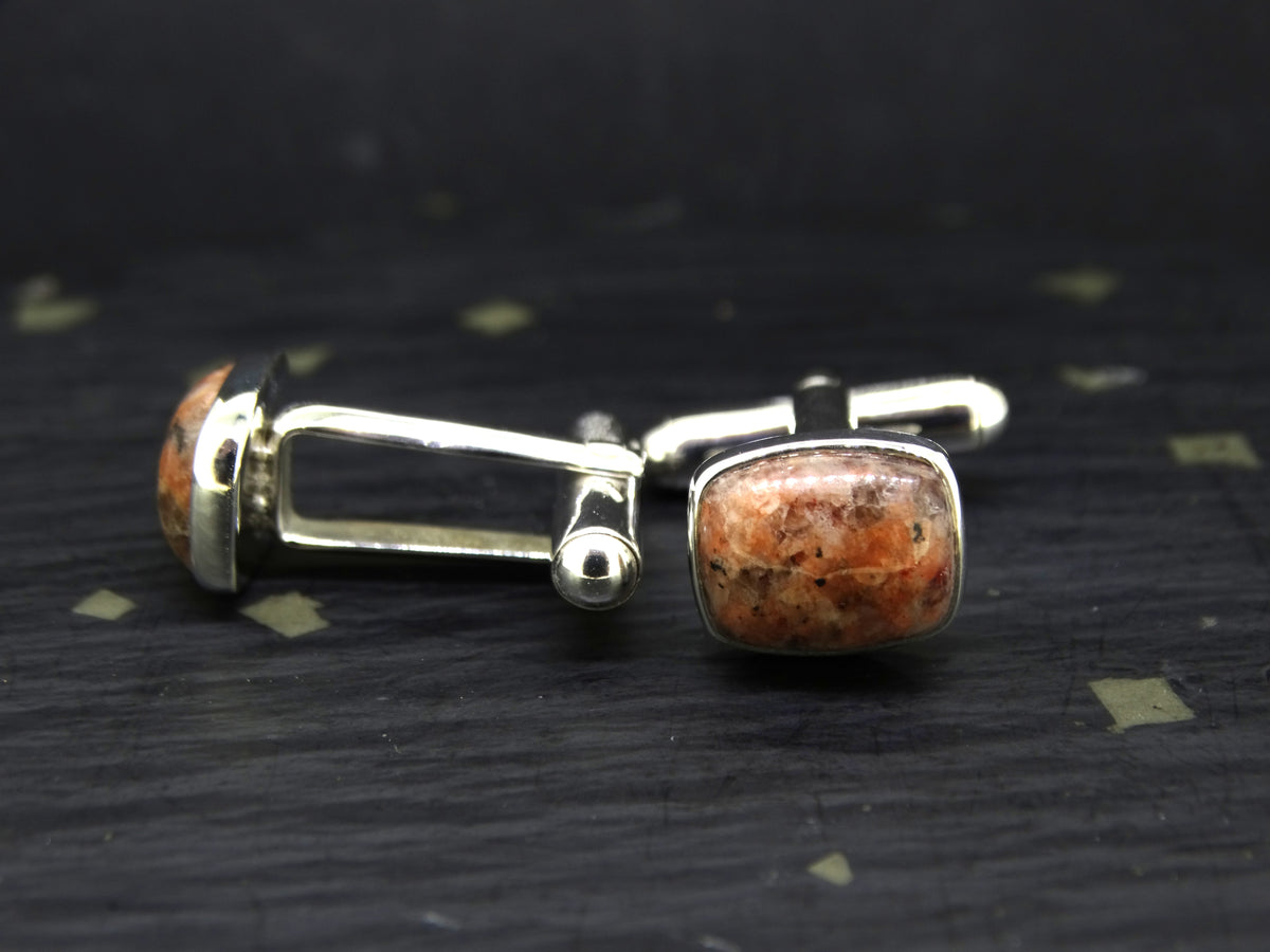 Edinburgh Royal Mile Cobblestone Sterling Silver Cufflinks
